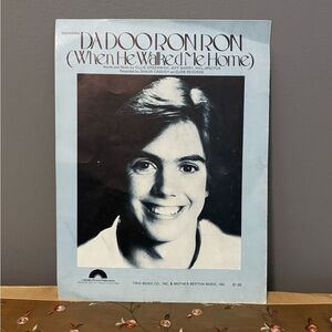 Shaun Cassidy's "Da Doo Ron Ron (When He Walked Me Home)" Vintage Sheet Music
